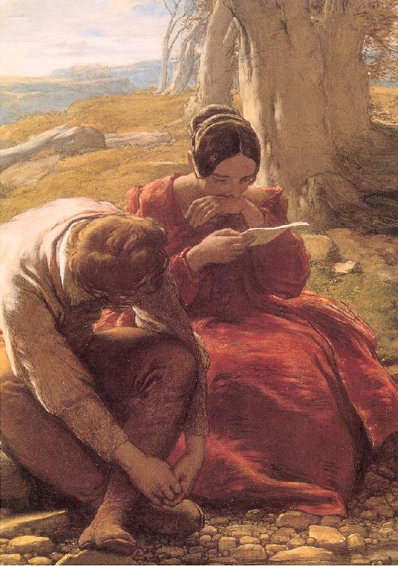 Mulready, William The Sonnet Norge oil painting art